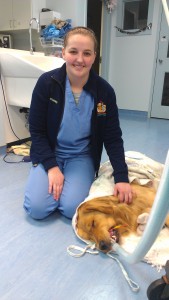 Charity enjoying her job!